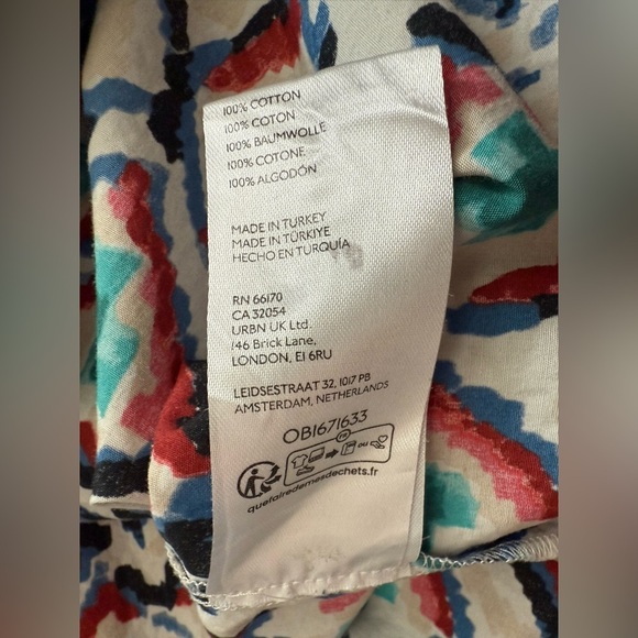 Anthropologie Maeve The Bettina Cotton Tiered Midi Shirt Dress Size XL - Picture 11 of 12